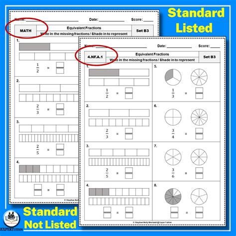 Equivalent Fractions Worksheets Grade 4 Expertuition