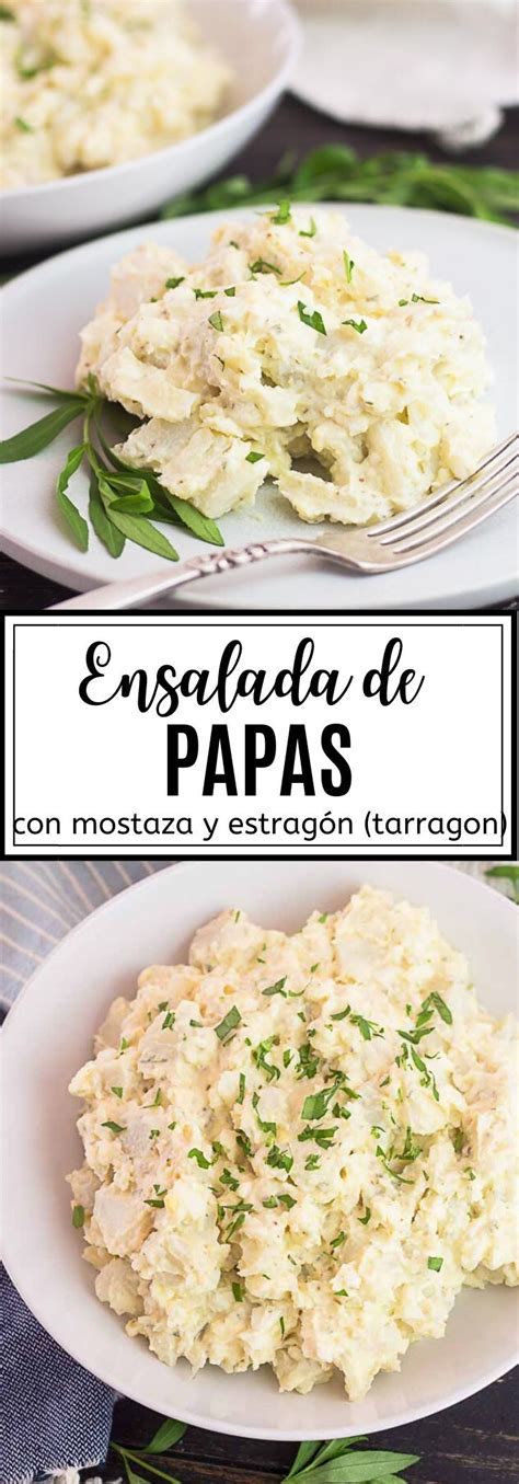 Ensalada de Papa con Mostaza y Estragón tarragon ENSALPICADAS Resep