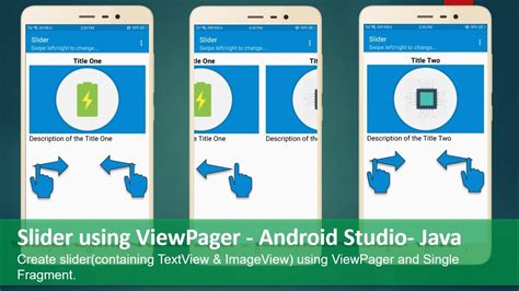 Slider Using Viewpager Android Studio Java Youtube