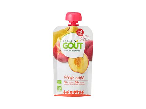 Good Go T Pur E De Fruits Bio P Che Poire G Pharmacie En Ligne