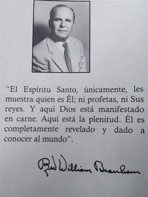 Pin De Angela Nuñez ️🕊️ En Citas De William Branham Español Espíritu