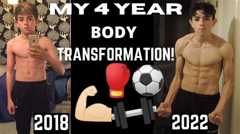 My 4 Year Body Transformation 2018 2022 Youtube