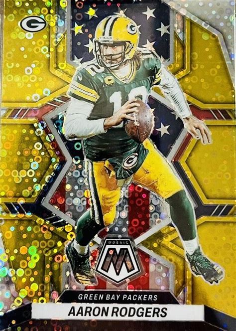 Aaron Rodgers Mosaic National Pride No Huddle Gold Price