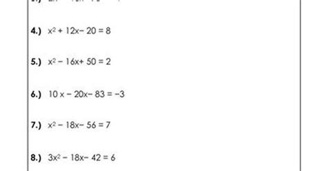 Solving Polynomial Equations Worksheets Comprehensive Practice