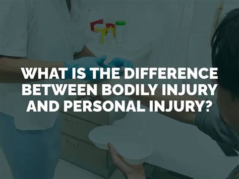 What Is The Difference Between Bodily Injury And Personal Injury