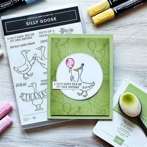 Stampin Up Silly Goose Birthday Card EMK Creations