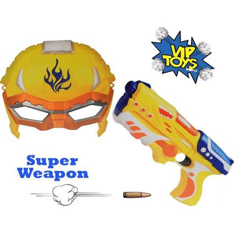 Lançador De Dardo Arminhas Nerf Pistola Brinquedo Menino Menina Mascara