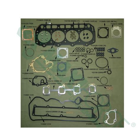Larsen Lights, LED lights for your equipment !. Overhaul Gasket Set