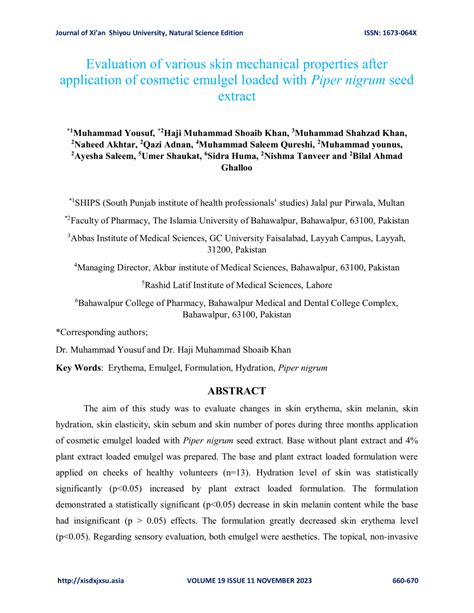 Pdf Evaluation Of Various Skin Mechanical Properties After