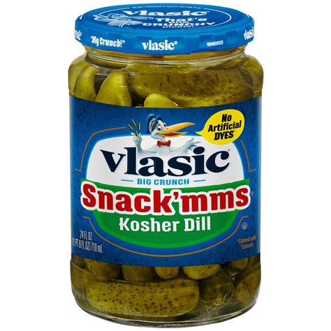 Vlasic Snackmms Kosher Pickles Dill Minis Keto Friendly 24 Oz Delivery Or Pickup Near Me