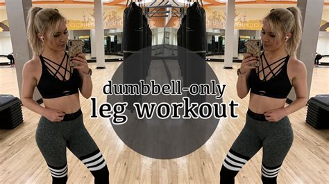 Dumbbell Only Leg Workout Espresso And Ambition