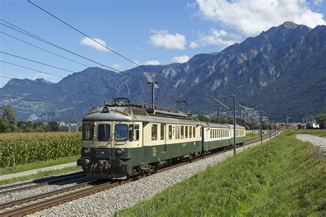 Bde Hochleistungstriebwagen Der Vpm Zwischen Chur West Und Felsberg