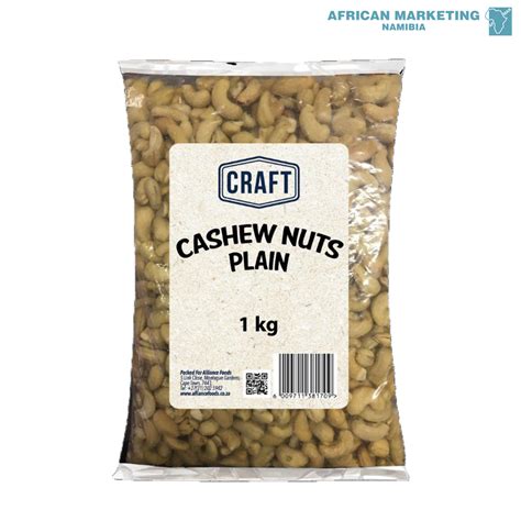 Cashew Nuts Roasted Plain 1kg Craft African Marketing Pty Ltd