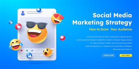 Premium Vector Social Media Emoji Marketing Illustration