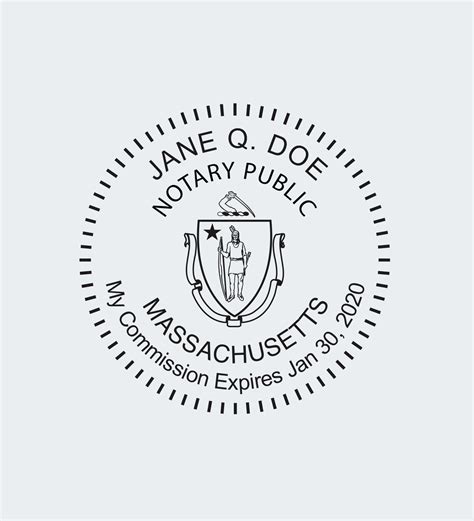 Massachusetts Notary Seals Nna