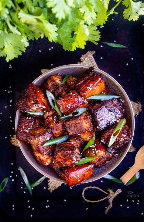 Chinese Crispy Pork Belly Video Nish Kitchen