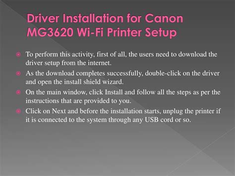 Ppt How To Setup Canon Mg3620 Wi Fi Printer Powerpoint Presentation Id8292695