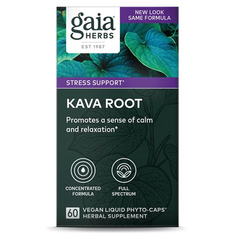 Kava Capsules Kava Root Pills Vegan Capsules Gaia Herbs Gaia Herbs®