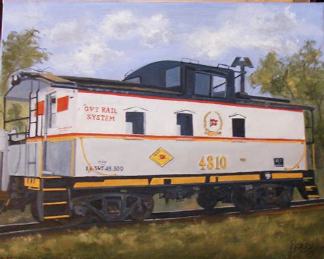 Caboose No 4810 Painting By Mark Perry Fine Art America