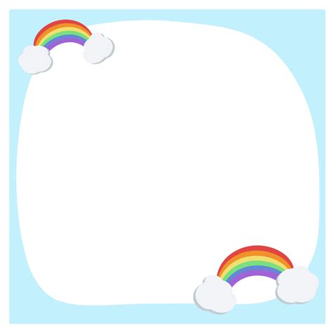 rainbow note paper  png