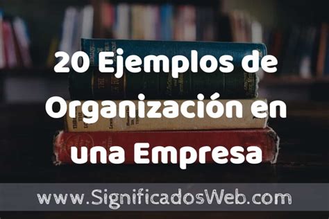 20 Ejemplos De Organización En Una Empresa Que Es Tipos