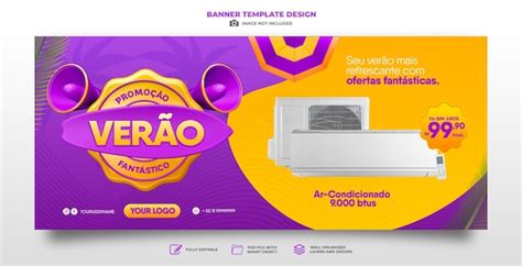 Banner Verano De Ofertas En Plantilla De Render D De Brasil Para