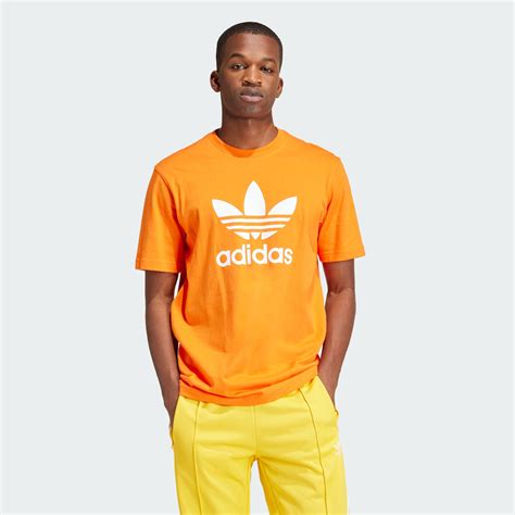 Adidas Adicolor Trefoil Tee Orange Adidas Uae