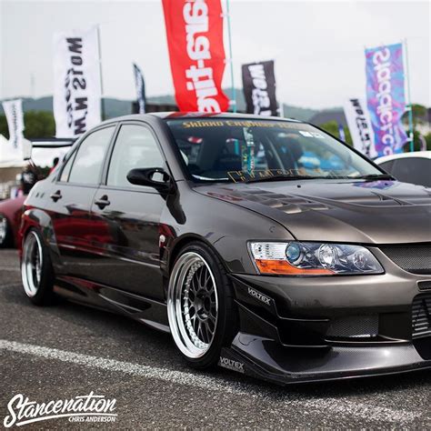 Brown sedan, car, Mitsubishi Lancer Evo IX, tuning, JDM HD wallpaper ...