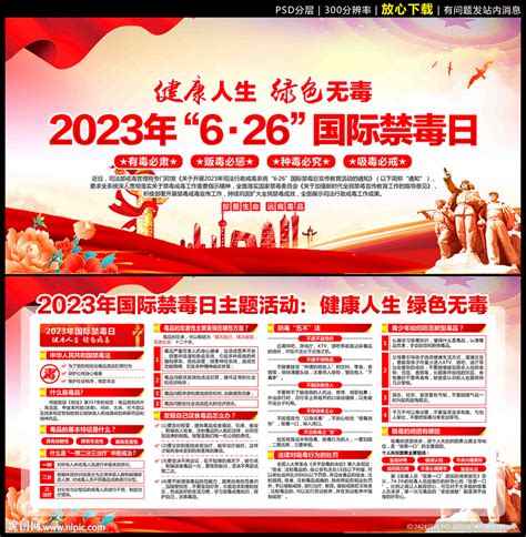 2023年国际禁毒日设计图展板模板广告设计设计图库昵图网