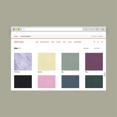 Comfort Colors Color Chart Guide (2025) | Ecommerce Fastlane