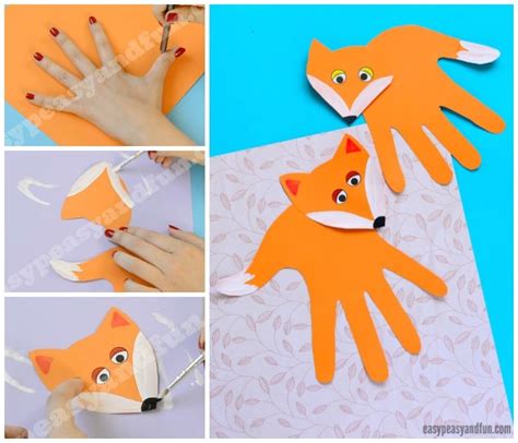 Handprint Fox Craft Easy Peasy And Fun