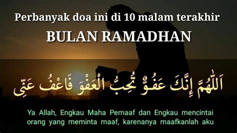 Doa Lailatul Qadar Tanda Tanda Malam Lailatul Qadar Niat Dan Doa