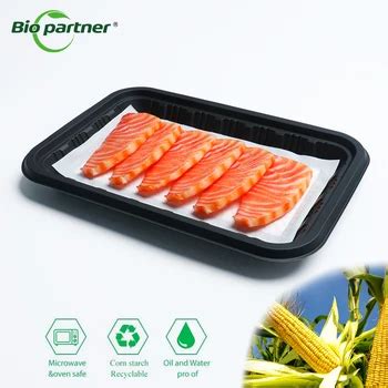 Black Rectangle Supermarket Disposable Plastic Packaging Eco Friendly