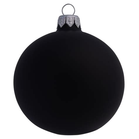 Black Plain Personalised Christmas Bauble 8cm