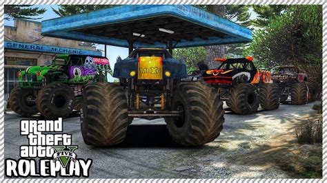 GTA 5 Roleplay Monster Jam Truck Offroading Ride Out RedlineRP 394