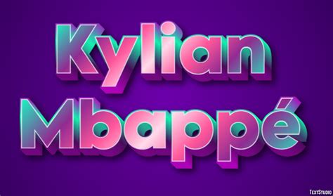 Kylian Mbappé Text Effect and Logo Design Celebrity