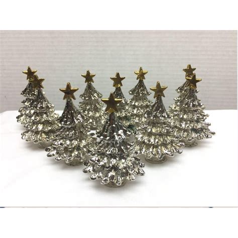 Christmas Tree Place Card Holders - Set of 10 | Chairish