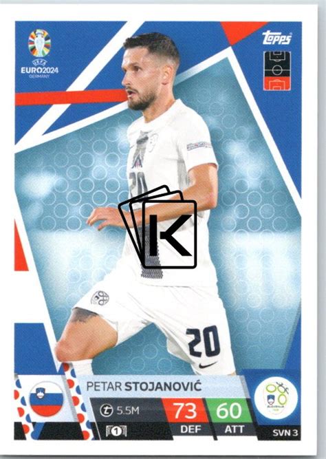 fotbalová karta Topps Match Attax EURO 2024 SVN3 Petar Stojanović