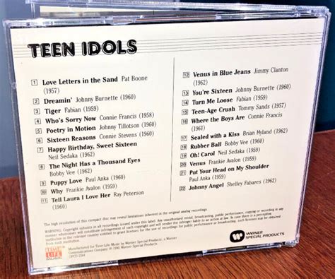 Time Life The Rock N Roll Era Teen Idols Cd Ebay