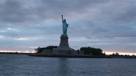 Lightning Striking The Statue Of Liberty In New York City Youtube