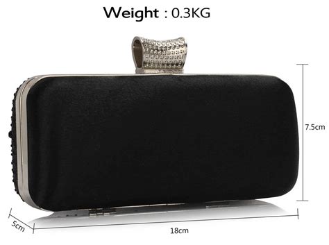 Wholesale Black Sparkly Crystal Evening Clutch