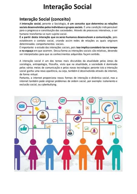 O Que Interação Social - Interação social | DOCX
