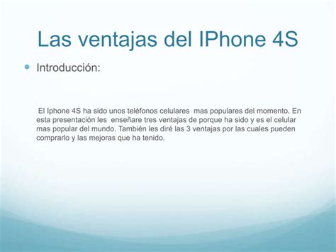 Ventajas Del Telefono PPT