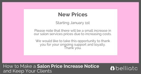 Price Increase