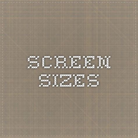 Screen Sizes | Pixel density, Screen size, Web design resources