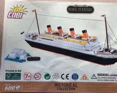 Cobi Rms Titanic Model Kit 600 Piece Cobi 1914a Without Box With