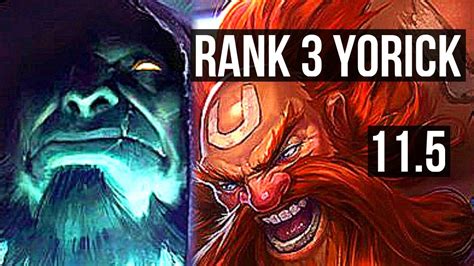 YORICK Vs GRAGAS TOP Rank 3 Yorick 1700 Games 1 4M Mastery BR