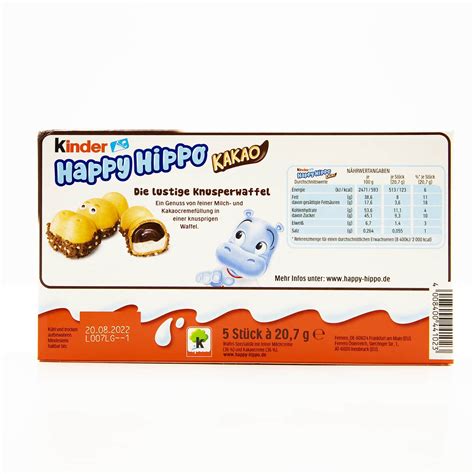 FERRERO 3.65oz KINDER HAPPY HIPPO COCOA - European Food Express