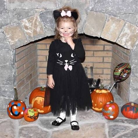 Black Cat Tutu Dress Halloween Costume Kitty Cat Ears Headband Tulle