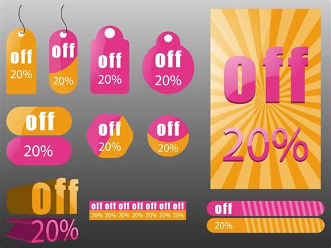 Discount Price Labels Vector Art Graphics Freevector